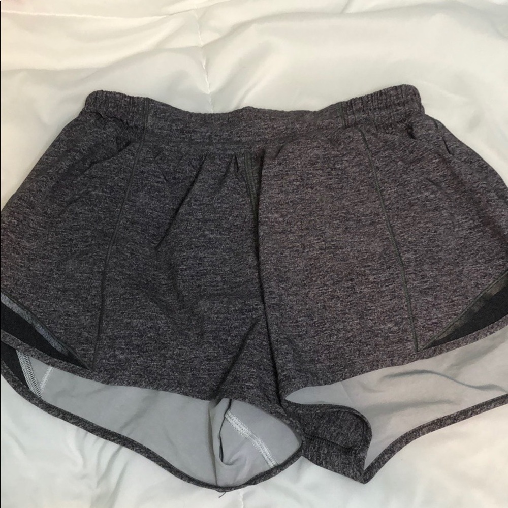 gray lululemon shorts!